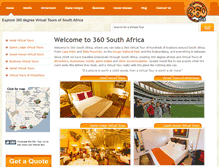 Tablet Screenshot of 360southafrica.com